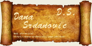 Dana Srdanović vizit kartica